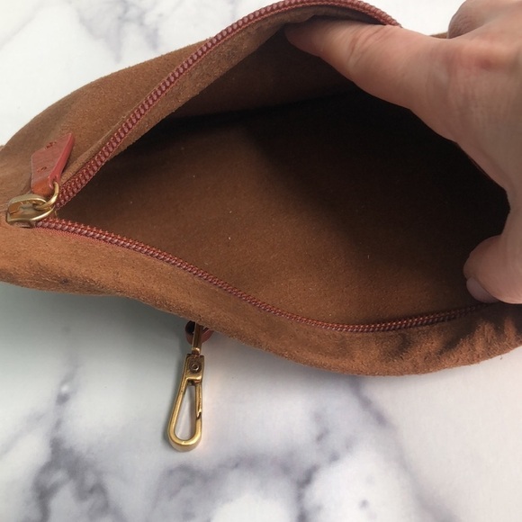 Gianfranco Lotti Firenze Made In Italy Suede Handbag Insert With Clasp - Picture 3 of 6